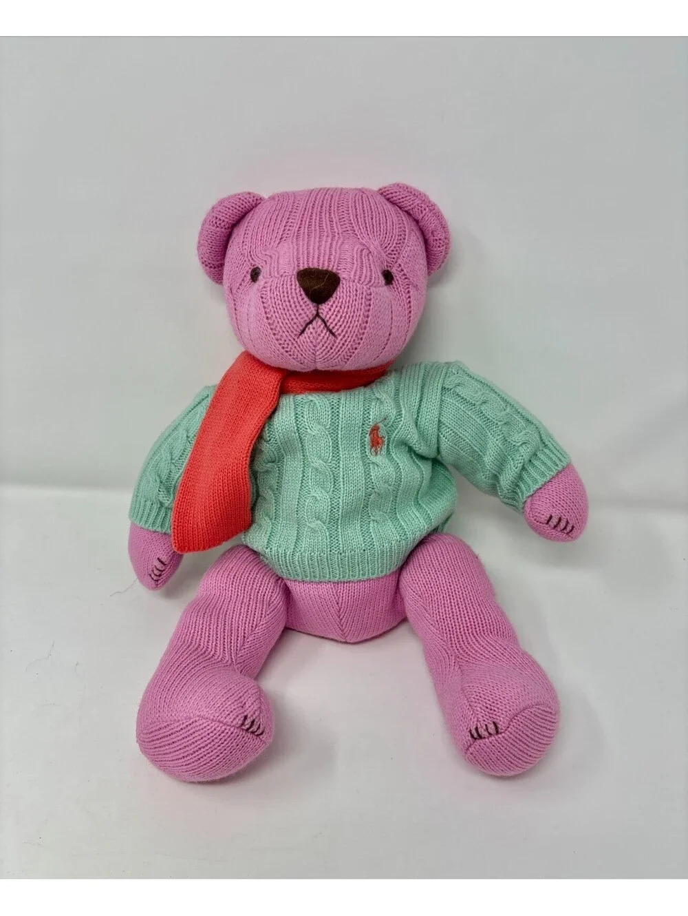 Vintage 2004 Ralph Lauren Pink Cable Knit 15